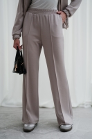 Luksusowy Komplet Damski Masełko Bluza Rozpinana + Spodnie Wide Leg Premium Soft Touch Elegancja & Komfort-BEŻ